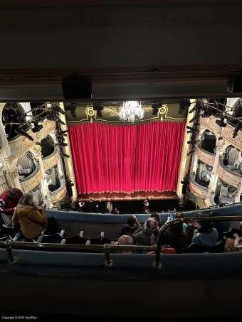 Wyndham's Theatre Grand Circle E16 view from seat photo