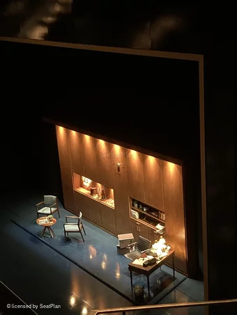 Barbican Theatre Upper Circle CC1 view from seat photo