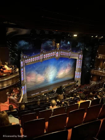 Prince of Wales Theatre Circle K45 view from seat photo