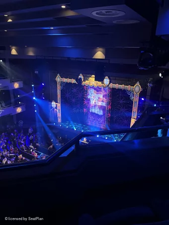 New Victoria Theatre Upper Circle B1 view from seat photo