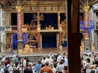 Shakespeare's Globe Theatre Lower Gallery - Bay J E60 view from seat photo
