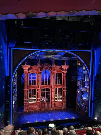 Savoy Theatre Dress Circle G23 view from seat photo