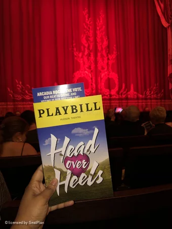 Hudson Theatre Orchestra F105 view from seat photo