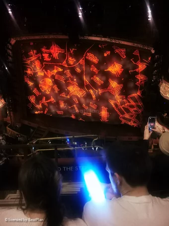 Lyceum Theatre Grand Circle E15 view from seat photo