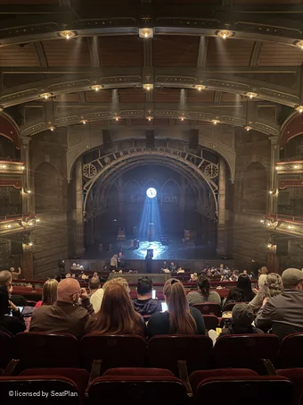Lyric Theatre Dress Circle F117 view from seat photo