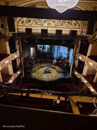 Lyric Theatre Dress Circle A15 view from seat photo