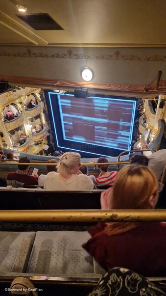 Wyndham's Theatre Grand Circle H5 view from seat photo