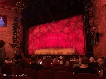 August Wilson Theatre Orchestra M12 view from seat photo