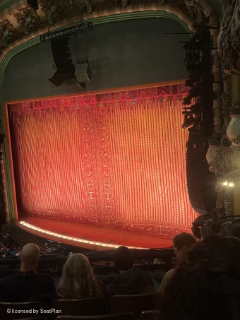 New Amsterdam Theatre Mezzanine EE30 view from seat photo