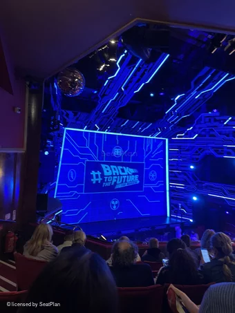 Adelphi Theatre Dress Circle F23 view from seat photo
