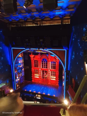 Savoy Theatre Upper Circle B1 view from seat photo