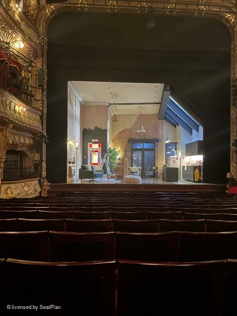 Apollo Theatre Stalls Q15 view from seat photo