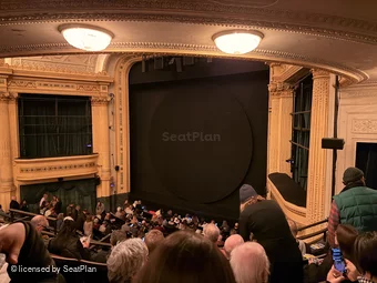 Hudson Theatre Dress Circle E12 view from seat photo