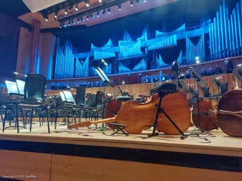 Royal Festival Hall Front Stalls A10 view from seat photo