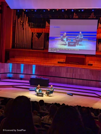 Royal Festival Hall Rear Stalls KK2 view from seat photo