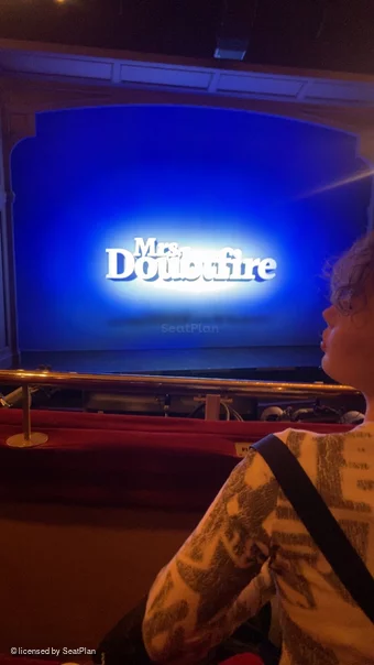 Shaftesbury Theatre Royal Circle B23 view from seat photo