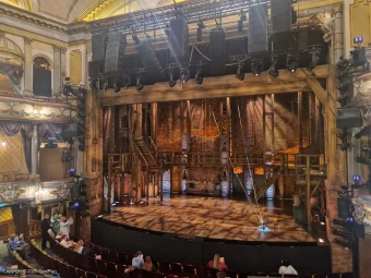 Victoria Palace Theatre Royal Circle B14 view from seat photo