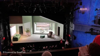 Hayes Theater Mezzanine D106 view from seat photo