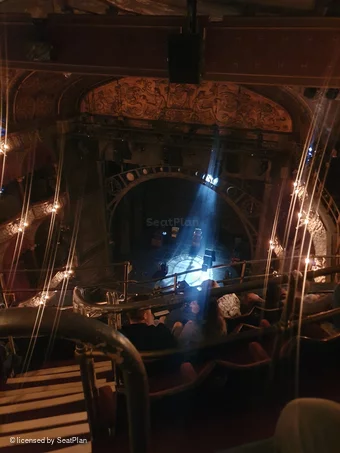 Palace Theatre Balcony E6 view from seat photo