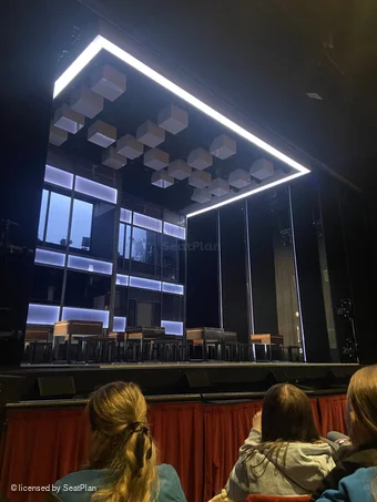 Peacock Theatre Stalls D27 view from seat photo