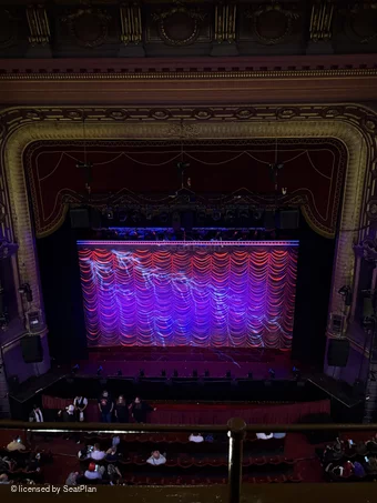 Palace Theatre Grand Tier A23 view from seat photo