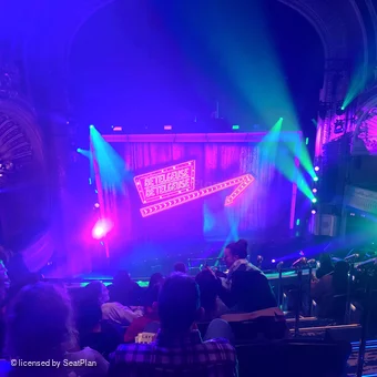 Palace Theatre Mezzanine H5 view from seat photo