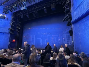 Hayes Theater Orchestra L8 view from seat photo