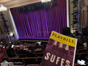 Music Box Theatre Mezzanine G12 view from seat photo