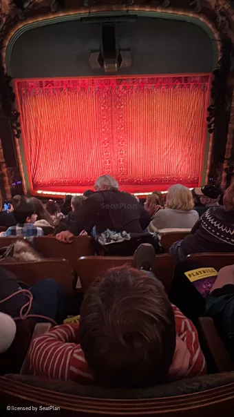 New Amsterdam Theatre Mezzanine GG107 view from seat photo