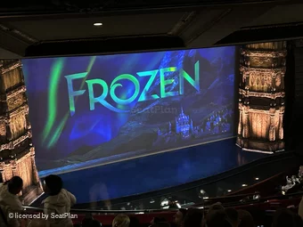 Theatre Royal Drury Lane Grand Circle H38 view from seat photo