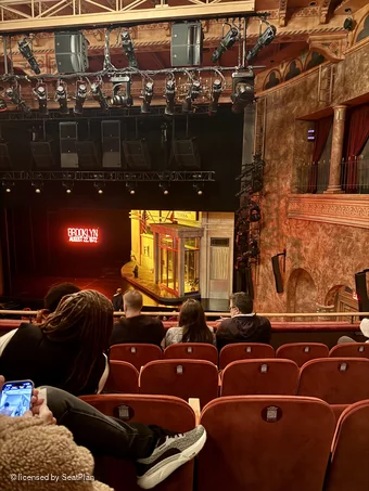 August Wilson Theatre Mezzanine E8 view from seat photo
