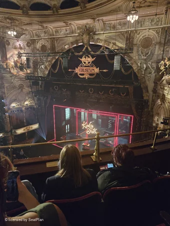 London Coliseum Balcony C7 view from seat photo