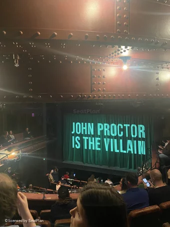 Royal Court Theatre Circle E4 view from seat photo