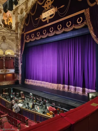 London Coliseum Dress Circle B6 view from seat photo