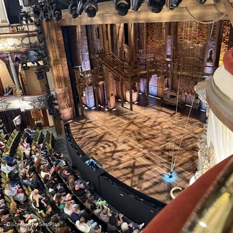 Victoria Palace Theatre Grand Circle Box A2 view from seat photo