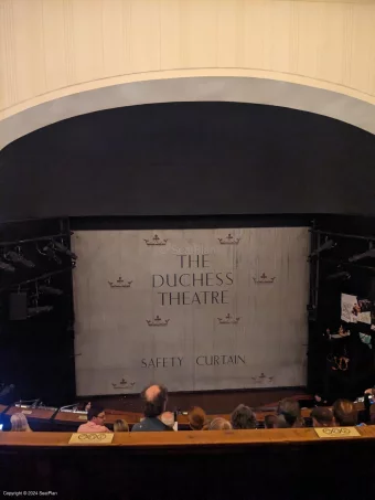 Duchess Theatre Dress Circle F12 view from seat photo