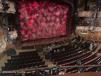 Lyceum Theatre Royal Circle B43 view from seat photo