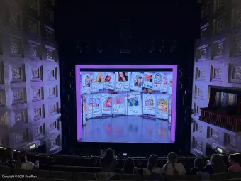 Savoy Theatre Dress Circle F11 view from seat photo