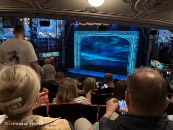 London Coliseum Dress Circle H15 view from seat photo