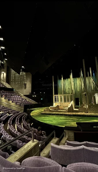 National Theatre - Olivier Stalls G8 view from seat photo