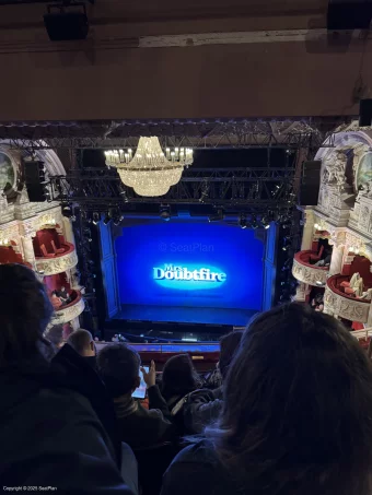 Shaftesbury Theatre Grand Circle G14 view from seat photo