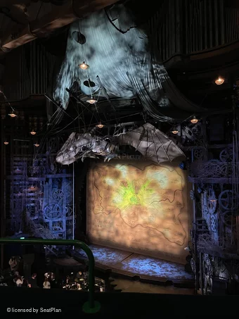 Apollo Victoria Theatre Dress Circle B8 view from seat photo