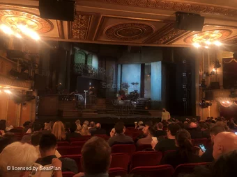 Walter Kerr Theatre Orchestra Q13 view from seat photo