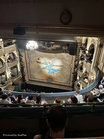 Wyndham's Theatre Grand Circle F8 view from seat photo