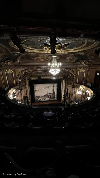 Theatre Royal Haymarket Upper Circle F16 view from seat photo