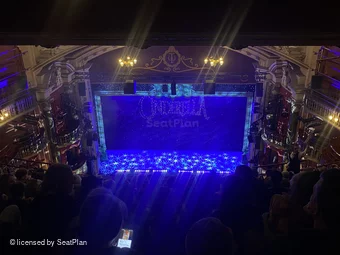 New Wimbledon Theatre Upper Circle M16 view from seat photo