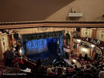 Gielgud Theatre Grand Circle G25 view from seat photo