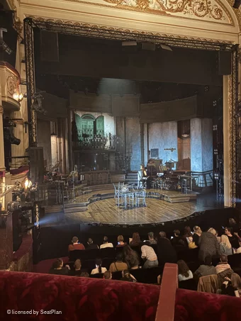 Lyric Theatre Dress Circle A22 view from seat photo