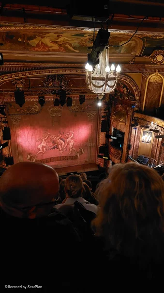 Theatre Royal Haymarket Upper Circle G18 view from seat photo