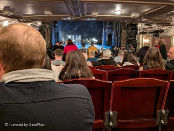 Sondheim Theatre Stalls U21 view from seat photo